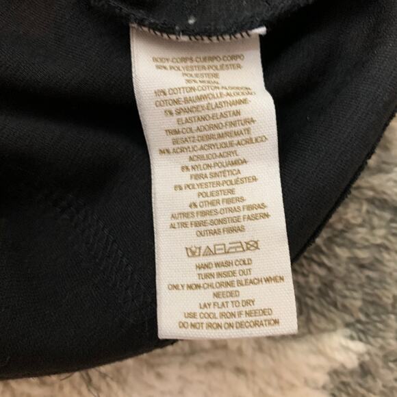 Free People Boucle Knit Bodycon Cap Sleeve Dress Little Black Dress LBD S Small - Picture 12 of 14